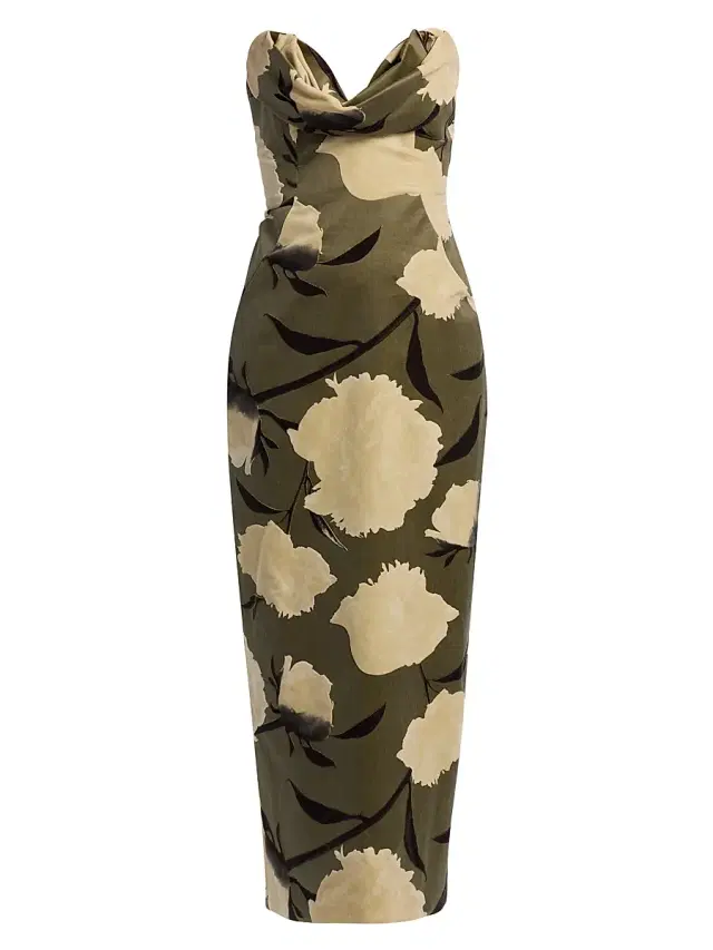 Lela Rose Women's Draped Bust Sheath Cocktail Dress