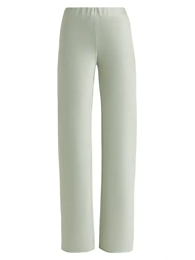 Vince Women's Colette High-Rise Fluid Satin Bias Pants - Light Jade Water