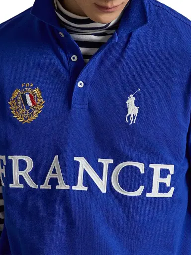 Polo Ralph Lauren Men's France Knit Cotton Polo Shirt - Cruise Royal - Size XXL | Thumbnail 5