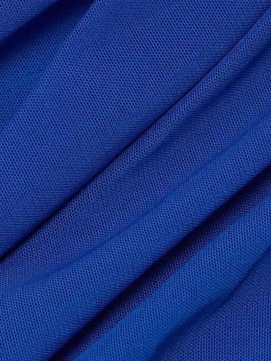 Talbot Runhof Women's Chiffon Cape-Sleeve Sheath Gown - Royal - Size 12 | Thumbnail 7