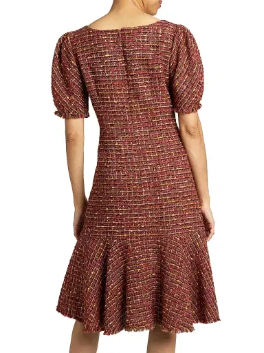 Santorelli Women's Dasia Tweed Knee-Length Dress | Thumbnail 4