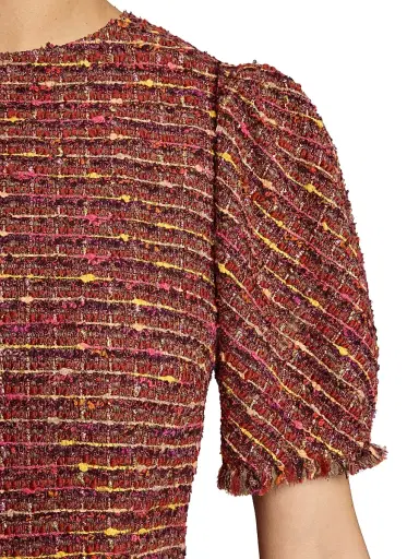 Santorelli Women's Dasia Tweed Knee-Length Dress | Thumbnail 5