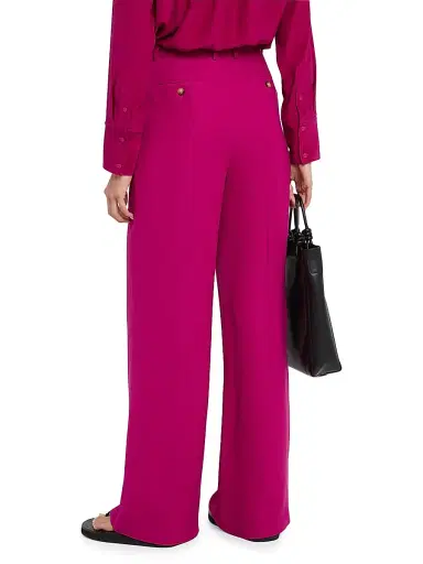 Argent Women's Pleated Twill High-Rise Trousers | Thumbnail 4