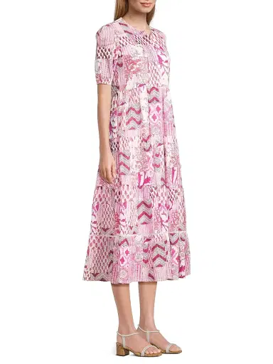 Ro's Garden Women's Daphne Cotton Midi-Dress | Thumbnail 4