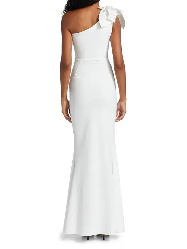 Chiara Boni La Petite Robe Women's Gosia One-Shoulder Gown - White - Size 2 | Thumbnail 5 Chiara Boni La Petite Robe Women's Gosia One-Shoulder Gown - White - Size 2 | Thumbnail 5