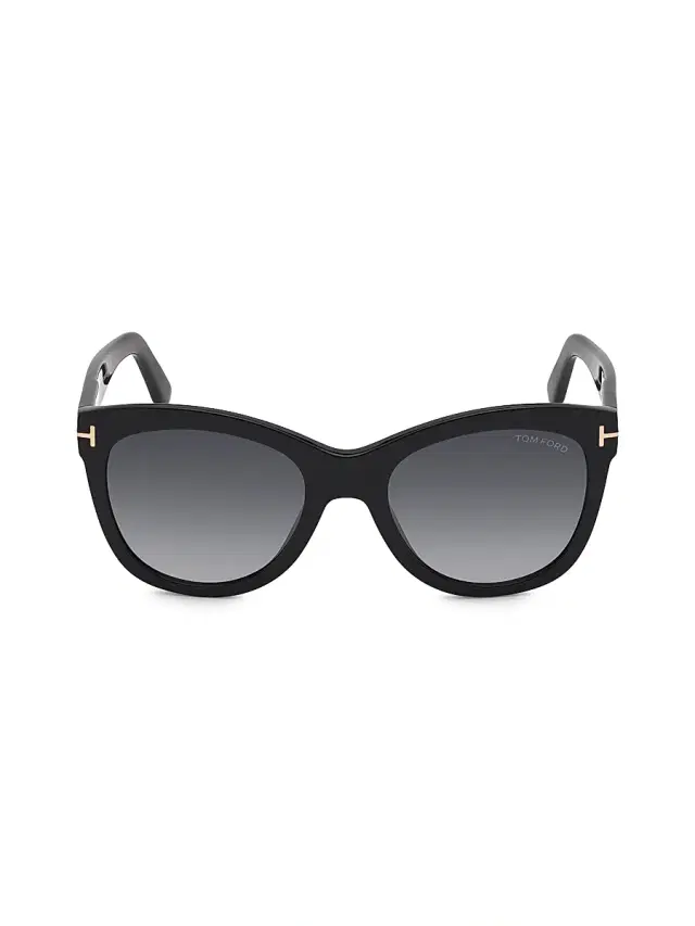 TOM FORD Women's Wallace 54MM Cat-Eye Sunglasses - Black Gradient