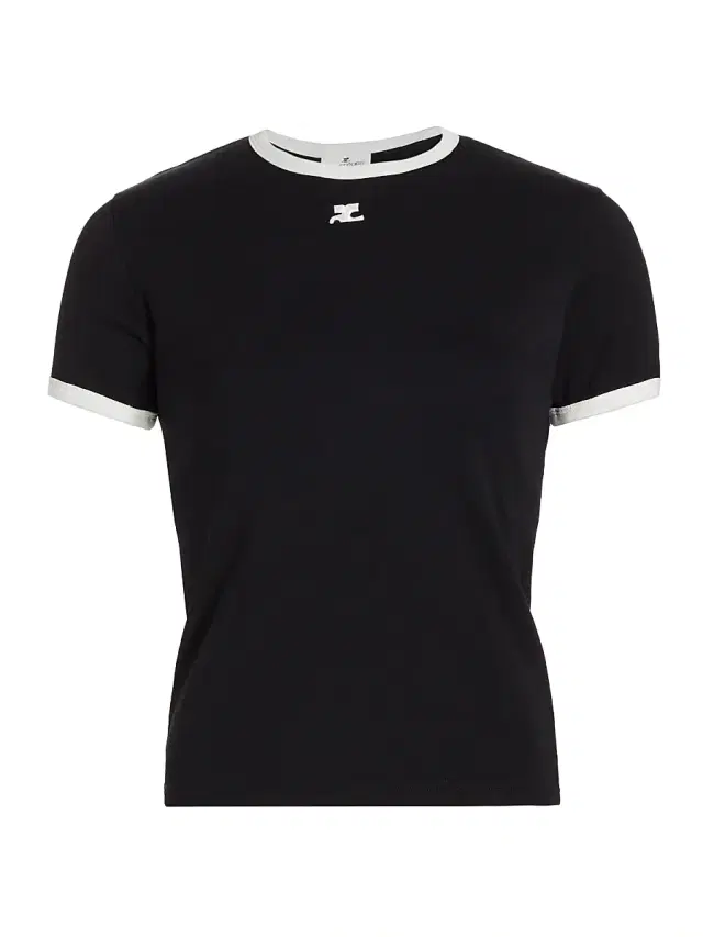 Courrèges Women's Reedition Contrast Cotton Tee