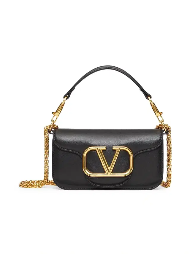 Women's Locò Shoulder Bag in Calfskin - Black