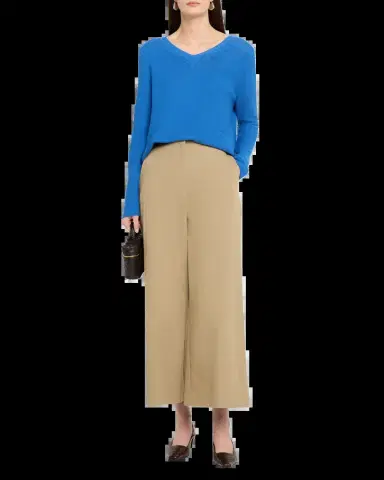 Weekend Max Mara V-Neck Cotton Knit Sweater | Thumbnail 6
