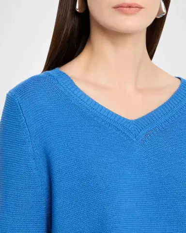Weekend Max Mara V-Neck Cotton Knit Sweater | Thumbnail 8