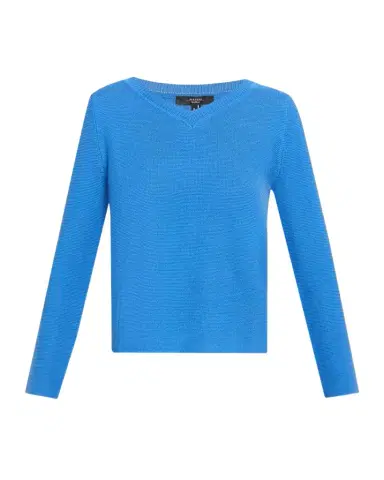Weekend Max Mara V-Neck Cotton Knit Sweater | Thumbnail 1