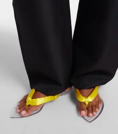 Alaïa Invisible satin thong sandals | Thumbnail 2