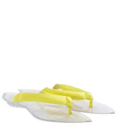 Alaïa Invisible satin thong sandals | Thumbnail 1