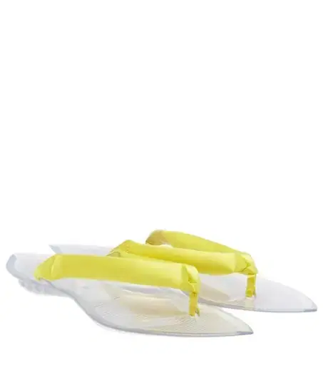 Alaïa Invisible satin thong sandals