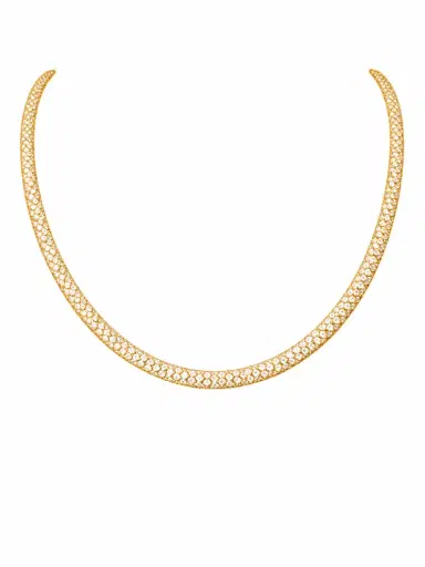 Wish Fine Jewelry 21.91ct Diamond 18K Gold Rope Necklace | Thumbnail 1 Wish Fine Jewelry 21.91ct Diamond 18K Gold Rope Necklace | Thumbnail 1