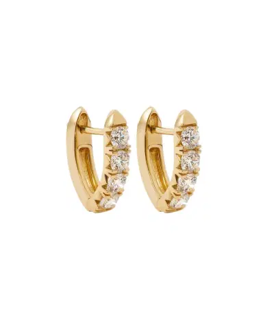 Jennifer Fisher Lab Diamond Round Cut Huggie | Thumbnail 1