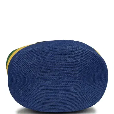 Chanel Chanel Coco Beach Maxi Shopping Bag Green, Yellow, Blue Raffia and Black Calfskin | Thumbnail 6 Chanel Chanel Coco Beach Maxi Shopping Bag Green, Yellow, Blue Raffia and Black Calfskin | Thumbnail 6