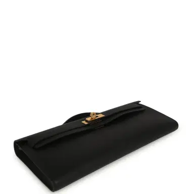 HERMÈS Hermes Kelly Cut Black Swift Gold Hardware | Thumbnail 3 HERMÈS Hermes Kelly Cut Black Swift Gold Hardware | Thumbnail 3
