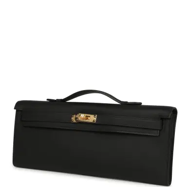 HERMÈS Hermes Kelly Cut Black Swift Gold Hardware | Thumbnail 6 HERMÈS Hermes Kelly Cut Black Swift Gold Hardware | Thumbnail 6