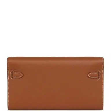 HERMÈS Hermes Kelly Wallet To Go Gold Evercolor Gold Hardware | Thumbnail 4 HERMÈS Hermes Kelly Wallet To Go Gold Evercolor Gold Hardware | Thumbnail 4