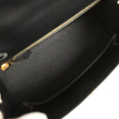 HERMÈS Hermes Special Order (HSS) Kelly Sellier 25 Black and White Epsom Brushed Gold Hardware | Thumbnail 8 HERMÈS Hermes Special Order (HSS) Kelly Sellier 25 Black and White Epsom Brushed Gold Hardware | Thumbnail 8