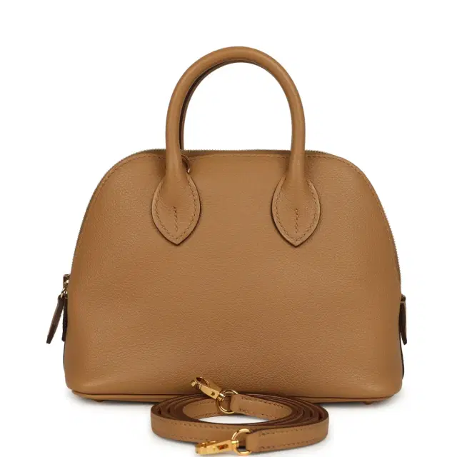 hermes Pre-owned Hermes 1923 Bolide Mini Biscuit Evercolor Gold Hardware