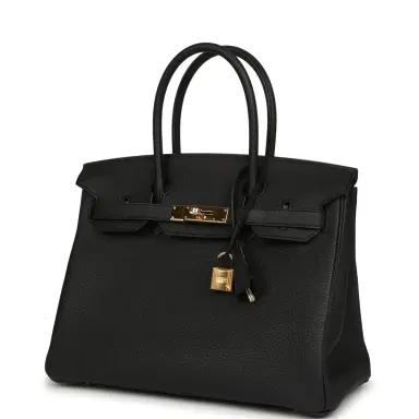 HERMÈS Pre-owned Hermes Birkin 30 Black Togo Gold Hardware | Thumbnail 5 HERMÈS Pre-owned Hermes Birkin 30 Black Togo Gold Hardware | Thumbnail 5