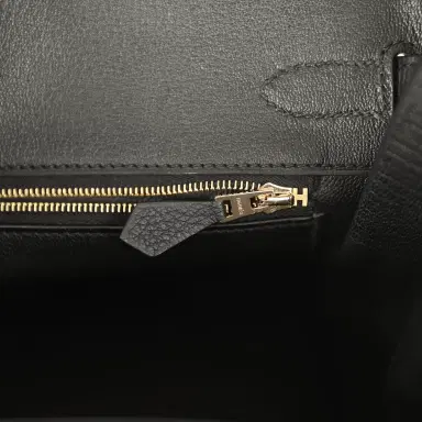 HERMÈS Pre-owned Hermes Birkin 30 Black Togo Gold Hardware | Thumbnail 9