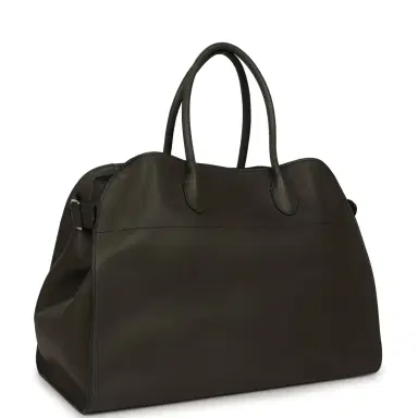 The Row The Row Soft Margaux 17 Bag Koala Grey Saddle Silver Hardware | Thumbnail 2 The Row The Row Soft Margaux 17 Bag Koala Grey Saddle Silver Hardware | Thumbnail 2