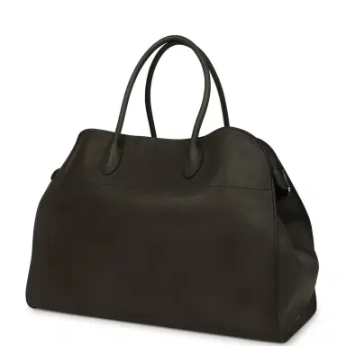 The Row The Row Soft Margaux 17 Bag Koala Grey Saddle Silver Hardware | Thumbnail 4 The Row The Row Soft Margaux 17 Bag Koala Grey Saddle Silver Hardware | Thumbnail 4