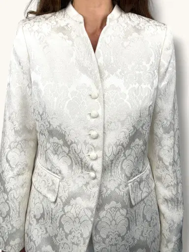 Jen Wonders Studio Ivory Jacquard Skirt Suit | Thumbnail 4 Jen Wonders Studio Ivory Jacquard Skirt Suit | Thumbnail 4