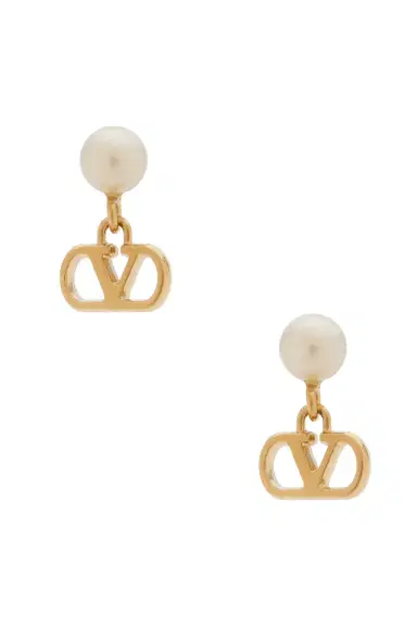 Valentino Garavani Vlogo Signature Pearl Earrings | Thumbnail 1 Valentino Garavani Vlogo Signature Pearl Earrings | Thumbnail 1