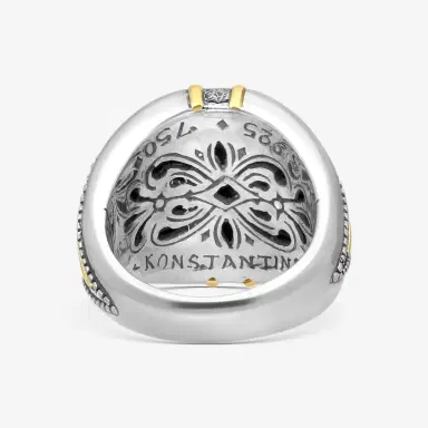 Konstantino Konstantino Angelic Sterling Silver & 18K Yellow Gold Ring Sz.7 by The Solist | Thumbnail 3
