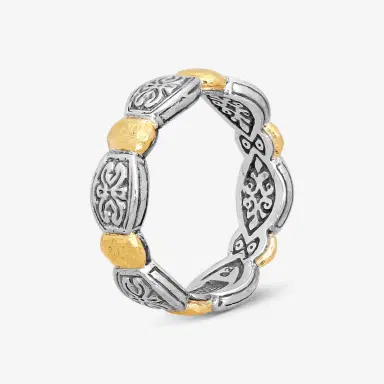 Konstantino Konstantino Aspasia Sterling Silver & 18K Yellow Gold Ring Sz. 7 by The Solist | Thumbnail 2