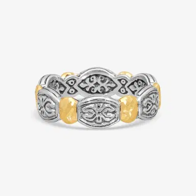 Konstantino Konstantino Aspasia Sterling Silver & 18K Yellow Gold Ring Sz. 7 by The Solist | Thumbnail 3