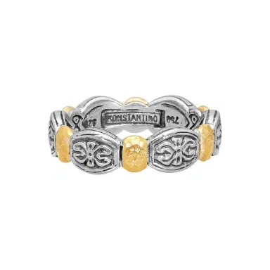 Konstantino Konstantino Aspasia Sterling Silver & 18K Yellow Gold Ring Sz. 7 by The Solist | Thumbnail 1