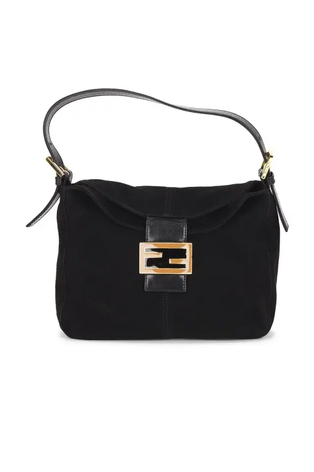 Suede Mama Baguette Shoulder Bag