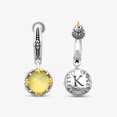 Konstantino Konstantino Gen K 2 Sterling Silver & 18K Yellow Gold Agate Earrings by The Solist | Thumbnail 4