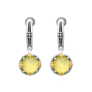 Konstantino Konstantino Gen K 2 Sterling Silver & 18K Yellow Gold Agate Earrings by The Solist | Thumbnail 1