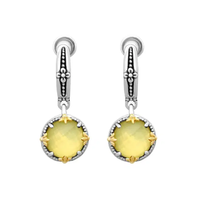 Konstantino Konstantino Gen K 2 Sterling Silver & 18K Yellow Gold Agate Earrings by The Solist