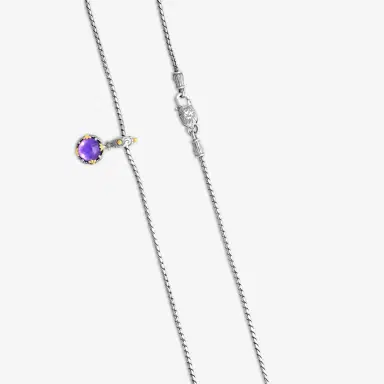 Konstantino Konstantino Gen K 2 Sterling Silver & 18K Yellow Gold Amethyst Necklace by The Solist | Thumbnail 3
