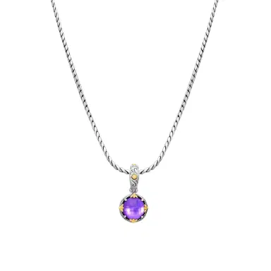 Konstantino Konstantino Gen K 2 Sterling Silver & 18K Yellow Gold Amethyst Necklace by The Solist | Thumbnail 1