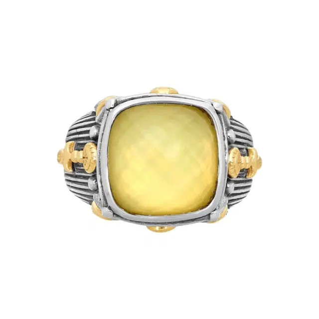 Konstantino Konstantino Gen K 2 Sterling Silver & 18K Yellow Gold Gemstone Ring Sz. 7 by The Solist