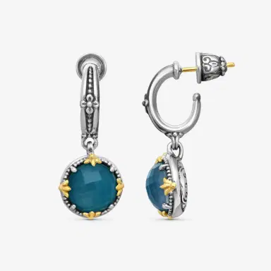 Konstantino Konstantino Gen K 2 Sterling Silver & 18K Yellow Gold Spinel Drop Earrings by The Solist | Thumbnail 3