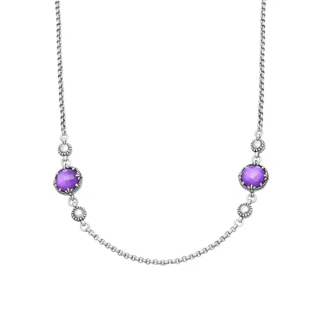 Konstantino Konstantino Gen K 2 Sterling Silver Amethyst Necklace by The Solist