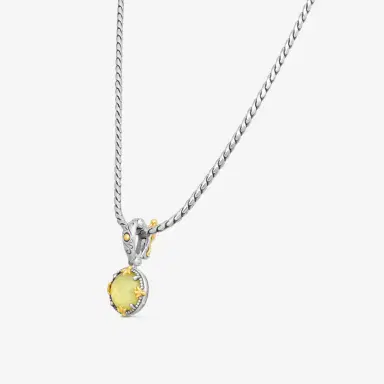 Konstantino Konstantino Gen K Sterling Silver & 18K Yellow Gold Agate Pendant Necklace by The Solist | Thumbnail 2