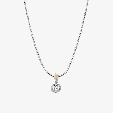Konstantino Konstantino Gen K Sterling Silver & 18K Yellow Gold Agate Pendant Necklace by The Solist | Thumbnail 3