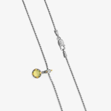 Konstantino Konstantino Gen K Sterling Silver & 18K Yellow Gold Agate Pendant Necklace by The Solist | Thumbnail 4