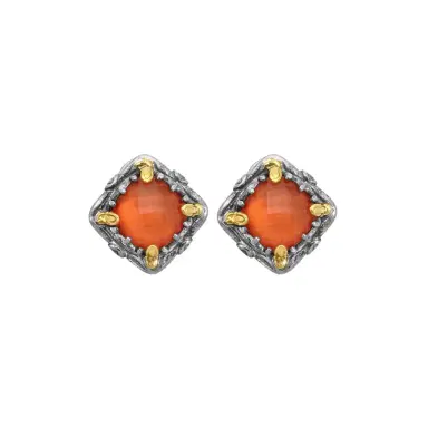 Konstantino Konstantino Gen K Sterling Silver & 18K Yellow Gold Carnelian Earrings by The Solist | Thumbnail 1