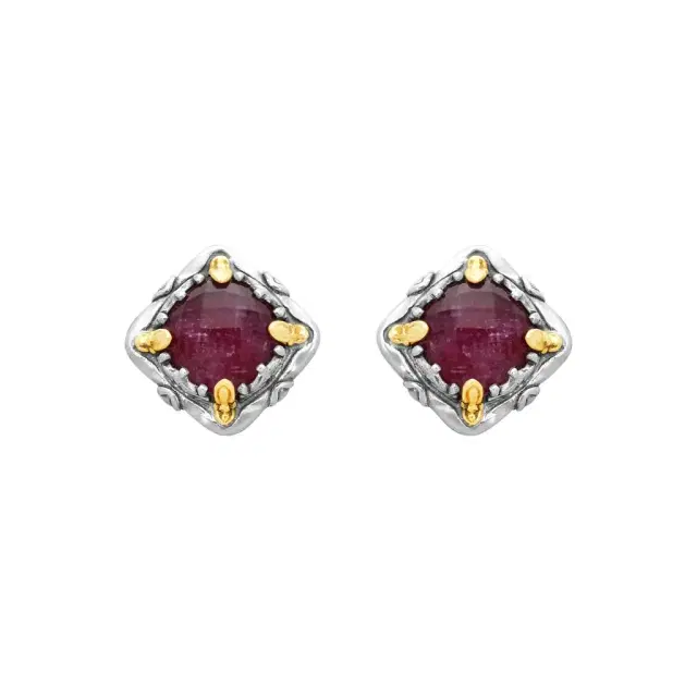 Konstantino Konstantino Gen K Sterling Silver & 18K Yellow Gold Ruby Earrings by The Solist